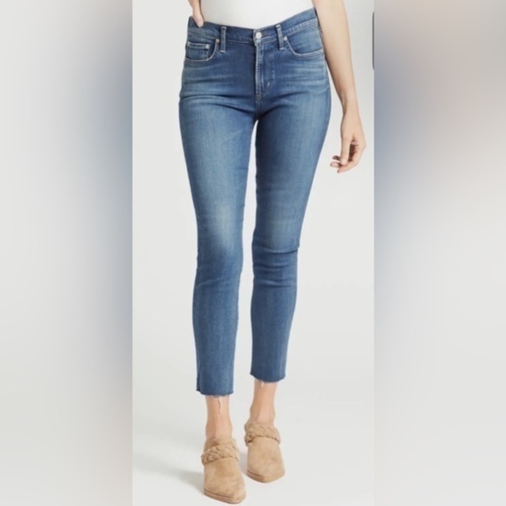 Agolde Sophie Crop High Rise Skinny Jeans in Claremont Sz 26.